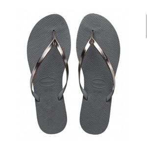 Havaianas Flip-Flop in Grey Steel/Mettalic Graphite